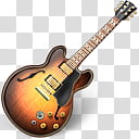 Leopard for Windows XP, suburst jazz guitar transparent background PNG clipart