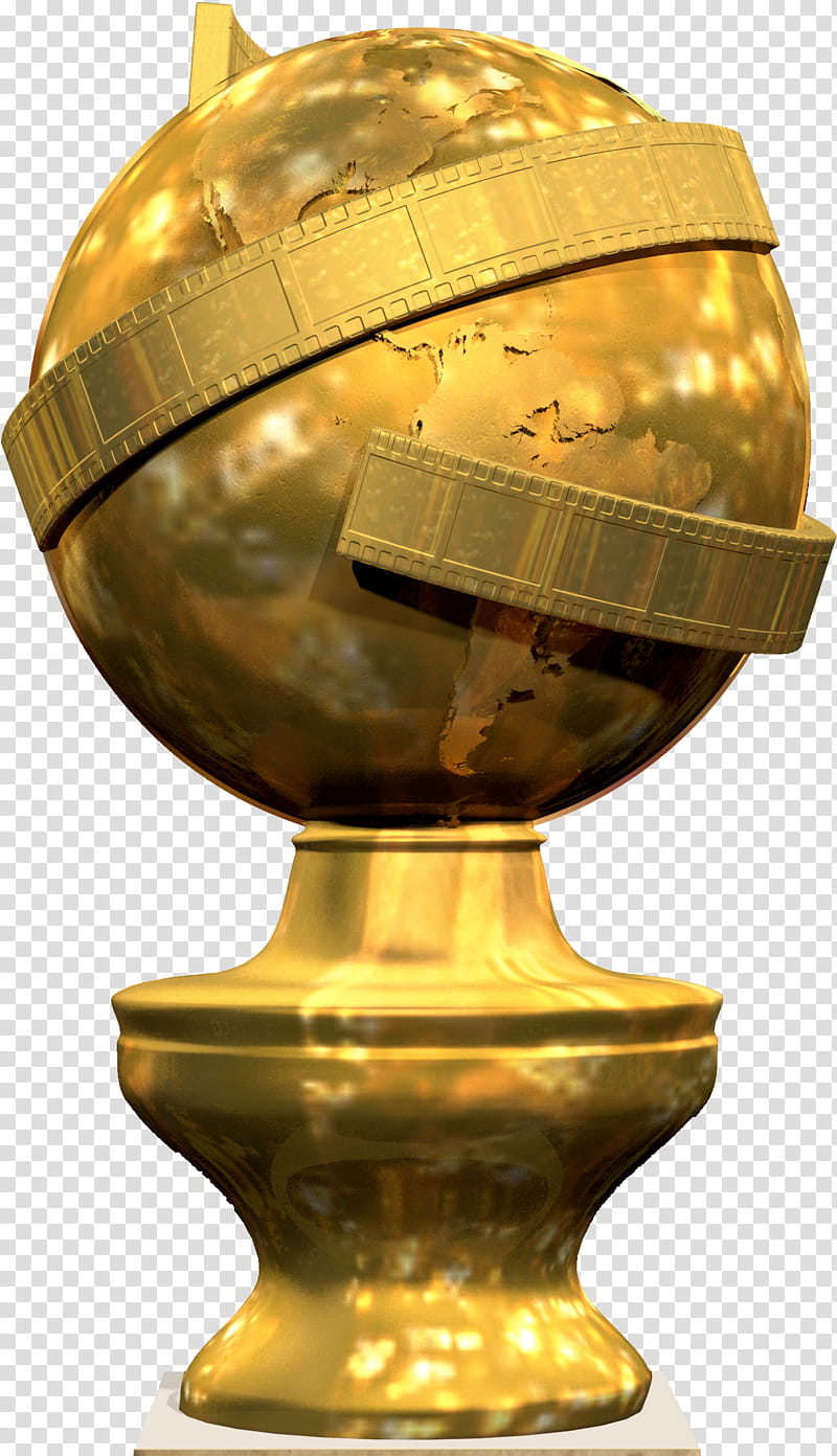 Golden, Golden Globe Awards, Film, Golden Globe Awards Ceremony, Trophy, Brass, Metal, Sphere transparent background PNG clipart