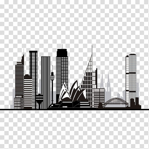 City Skyline Silhouette, Skyscraper, Metropolis, Landmark, Metropolitan Area, Cityscape, Tower Block, Mixed Use transparent background PNG clipart