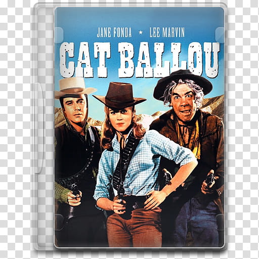 Movie Icon Mega , Cat Ballou, Cat Ballou movie case art transparent background PNG clipart