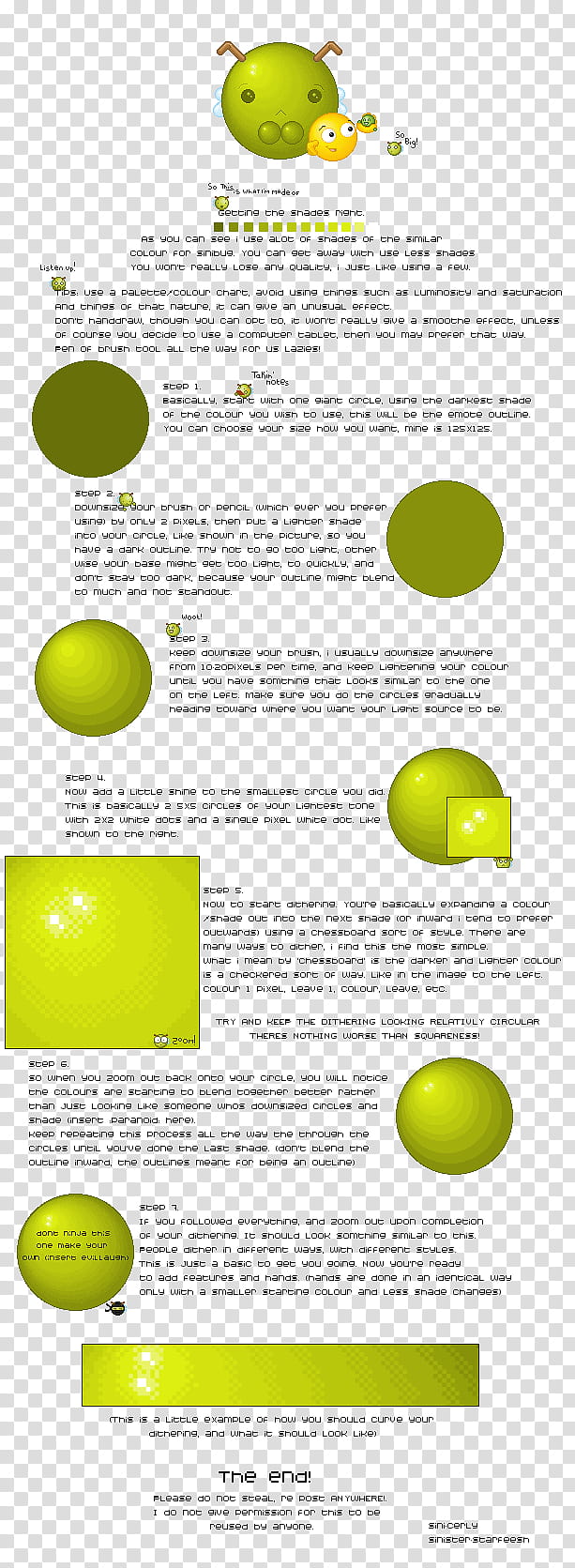 Circular Dithering Tutorial, green and black text overlay transparent background PNG clipart