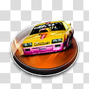 CAR Set , yellow and pink car ogo transparent background PNG clipart