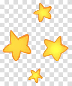 Watchers, three yellow star illustration transparent background PNG clipart