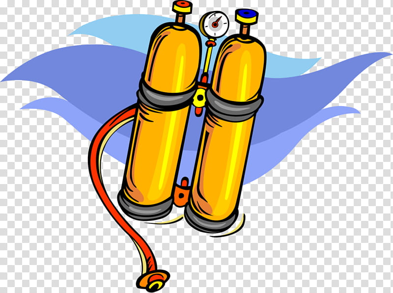 Oxygen Tanks Yellow, Diving Cylinder, Underwater Diving, Scuba Diving, Breathing Gas, Sauerstoffflasche, Diving Equipment, Scuba Set transparent background PNG clipart
