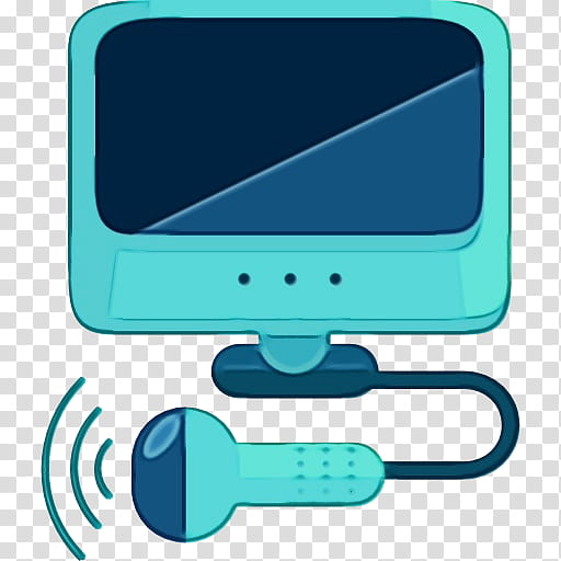 Icon Line, Electronics Accessory, Computer, Computer Monitors, Blue, Material Property, Technology, Automotive Mirror transparent background PNG clipart