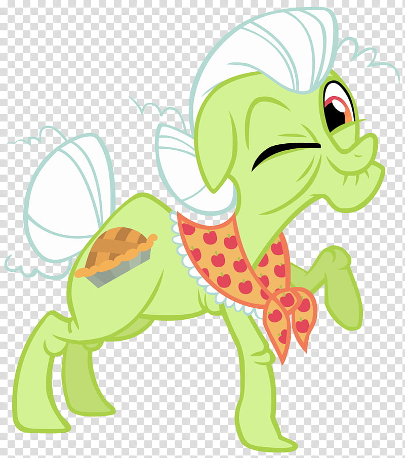 Granny Smith Winking, My Little Pony character transparent background PNG clipart