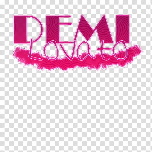 Demi Lovato texto transparent background PNG clipart