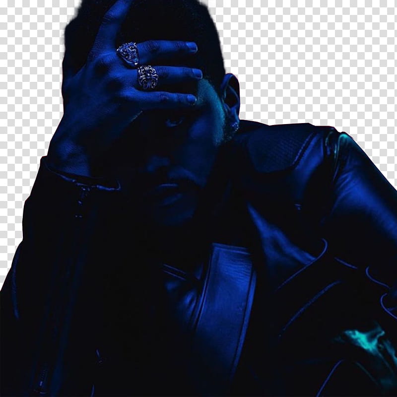 The Weeknd, man wearing black jacket transparent background PNG clipart