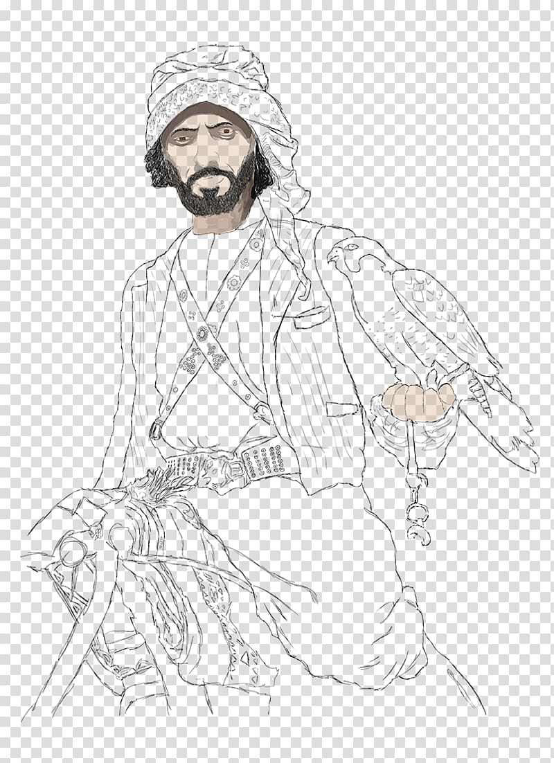 Painting, Drawing, Line Art, Human, Digital Painting, Figure Drawing, Zayed Bin Sultan Al Nahyan, Clothing transparent background PNG clipart