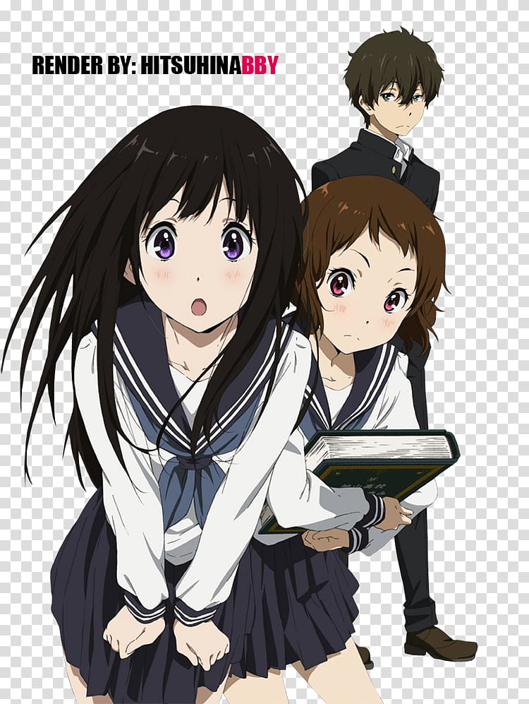 Hyouka Render, anime character transparent background PNG clipart