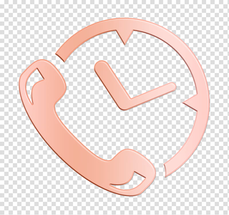 Phone auricular and clock delivery symbol icon business icon Clock icon, Logistics Delivery Icon, Pink, Finger, Hand, Heart, Gesture, Thumb transparent background PNG clipart