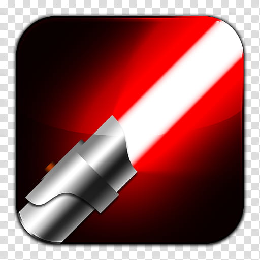 Flurrians, squircle red lightsaber icon transparent background PNG clipart