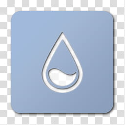 Windows Color Icon Set, rainmeter, blue water drop icon transparent background PNG clipart