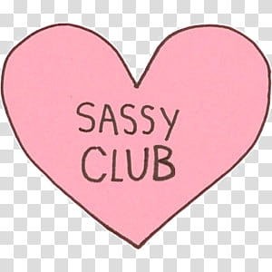 , pink sassy club heart illustration transparent background PNG clipart