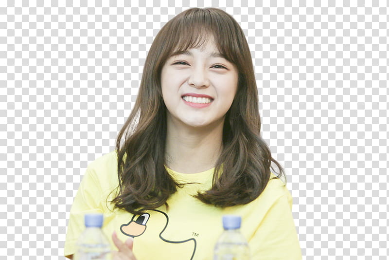 RENDER  S SEJEONG, woman wearing yellow crew-neck top transparent background PNG clipart