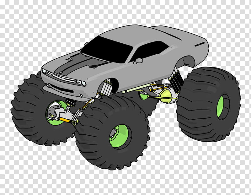 Cartoon Car, Monster Truck, Radiocontrolled Car, Dodge, Car Tires, Vehicle, Wheel, Motorsport transparent background PNG clipart