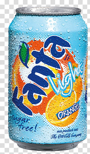 Drink s, Fanta Light orange juice can transparent background PNG clipart