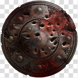 Age of Conan Shields v, ConanShield_Grey_Used transparent background PNG clipart