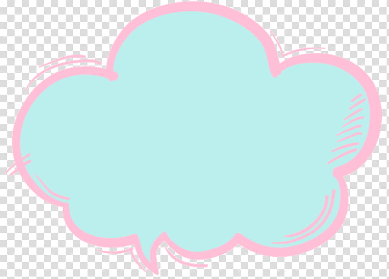 Cartoon Cloud, Pink M, Heart, M095, Turquoise, Aqua, Teal, Sticker transparent background PNG clipart