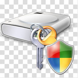 Vista RTM WOW Icon , Bitlocker Encryption, gray key with GPS tracker icon transparent background PNG clipart