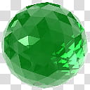 Crystalisman QT Dock Icon Set, ct_Verdelite_x, round green ball artwork transparent background PNG clipart