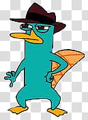 standing Perry the Platypus illustration transparent background PNG clipart