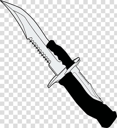 bowie knife illustration\ transparent background PNG clipart