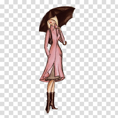 s, woman under umbrella illustration transparent background PNG clipart