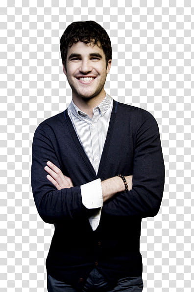 Darren Criss, smiling man in black sweatshirt transparent background PNG clipart