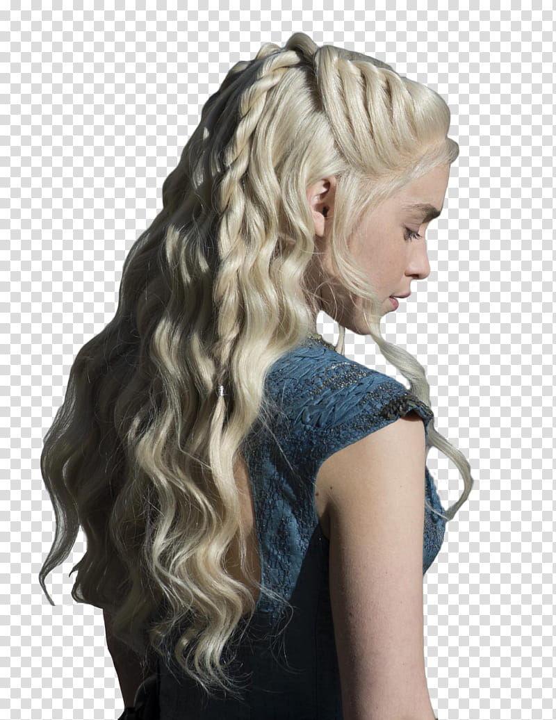 Game of Thrones Daenerys Targaryen, Daenerys Targaryen wearing blue sleeveless top transparent background PNG clipart
