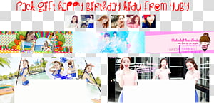 gift happy birthday to kidu babe transparent background PNG clipart thumbnail