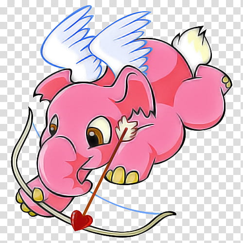 cartoon pink nose snout, Cartoon, Line, Fictional Character, Tail transparent background PNG clipart