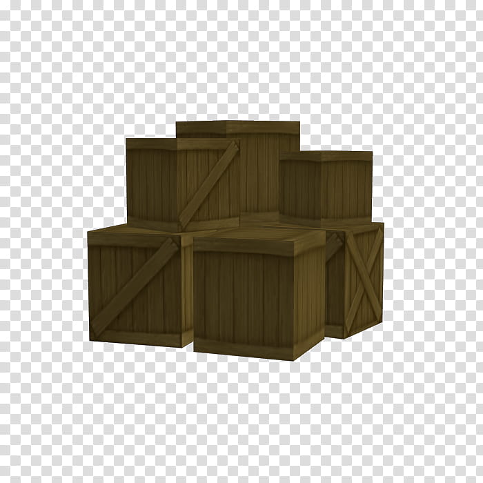Dec   Neverland Deck Props XPS, gray wooden crates transparent background PNG clipart