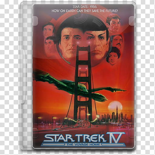 Movie Icon , Star Trek IV, The Voyage Home, Star Trek IV movie DVD transparent background PNG clipart