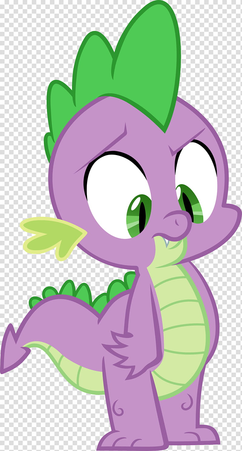 Spike, purple and green dragon transparent background PNG clipart