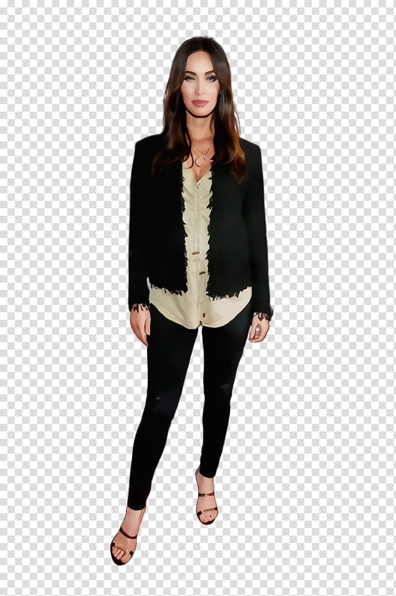 Watercolor Natural, Paint, Wet Ink, Megan Fox, Celebrity, Jacket, Transformers, Fashion transparent background PNG clipart