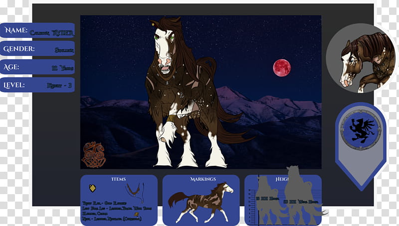 HotS | Calhoun Ryder | Lead Stallion | Knight transparent background PNG clipart