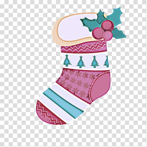 Christmas ing, Christmas ing, Pink, Baby Toddler Clothing, Sock, Christmas Decoration, Turquoise transparent background PNG clipart