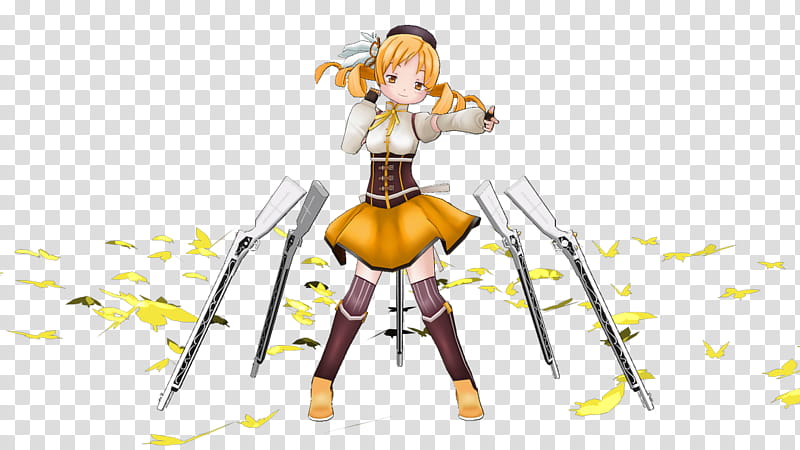 [MMD] Mami Tomoe transparent background PNG clipart