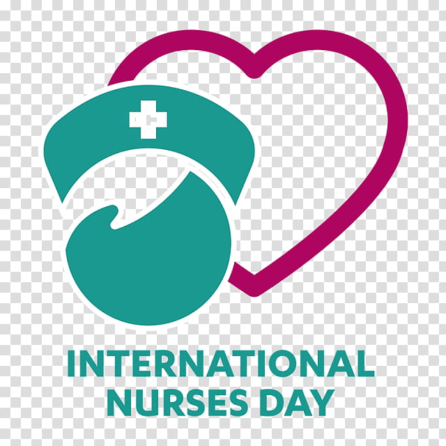 International nurses day hearts medical cross Vector Image