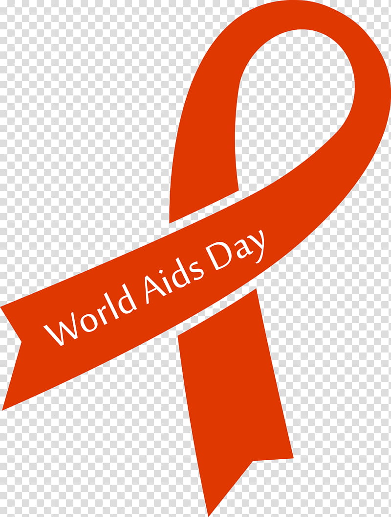 World Aids Day, Text, Logo, Orange, Line transparent background PNG clipart