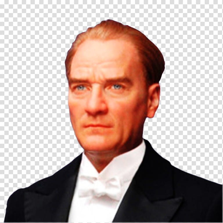 ATATURK, man in black suit jacket portrait transparent background PNG clipart