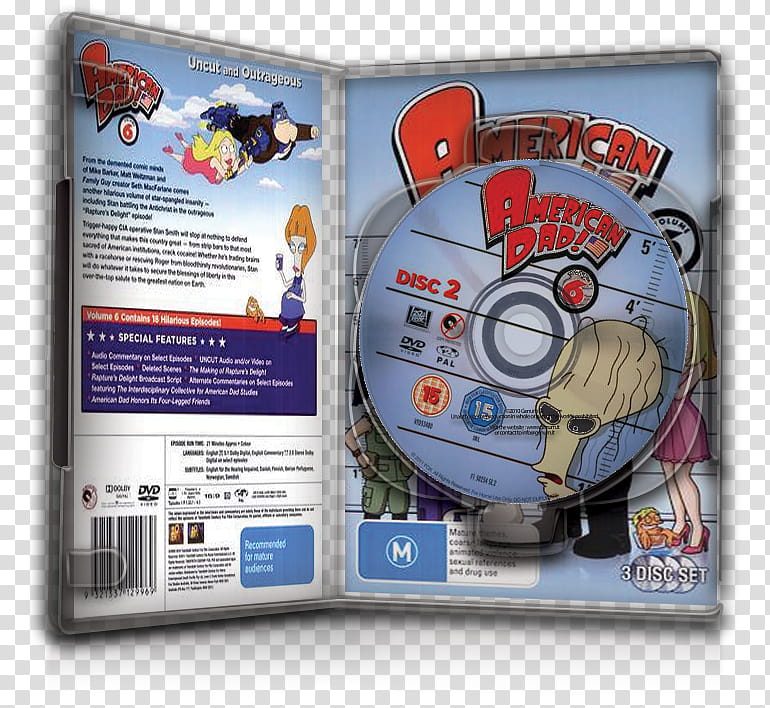 Dvd Case Icon Special American Dad Saison Dvd Case Open