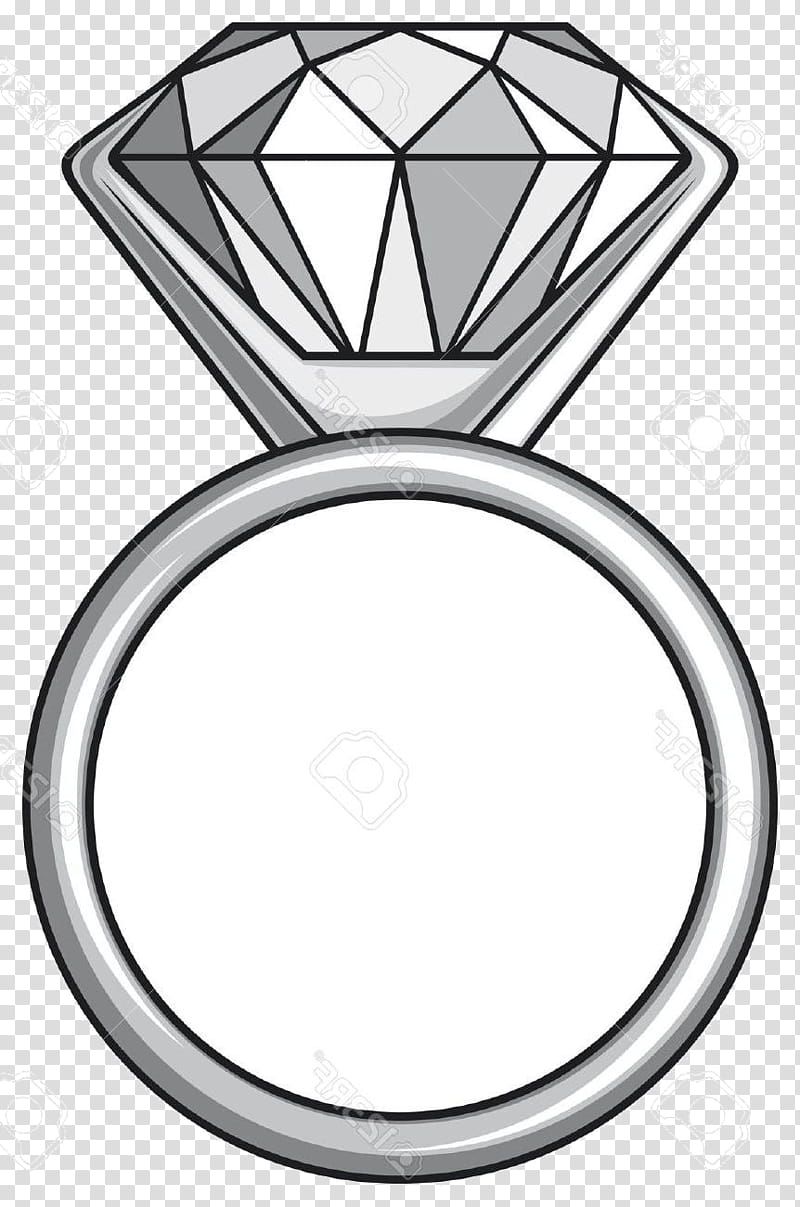 Engagement Gold Ring With Big Diamond Sketch. Vector Illustration Royalty  Free SVG, Cliparts, Vectors, and Stock Illustration. Image 62576116.