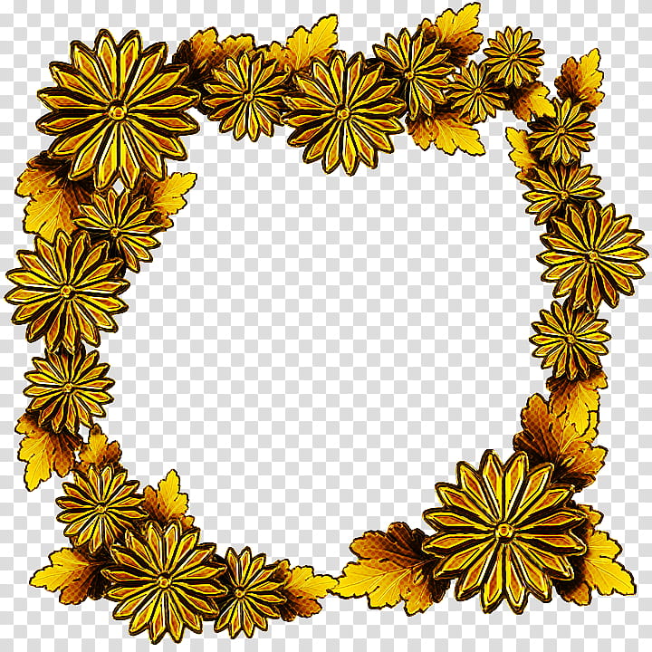 Background Flowers Frame, BORDERS AND FRAMES, Chrysanthemum, Frames, Heart Frame, Cut Flowers, Drawing, Yellow transparent background PNG clipart