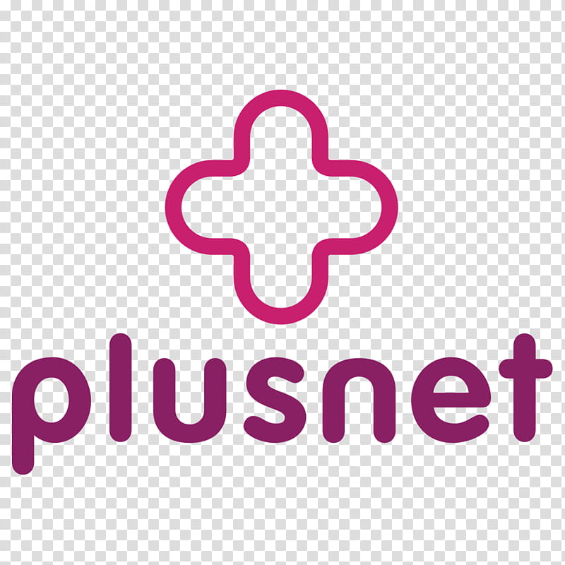 Internet Logo, Plusnet, Broadband, United Kingdom, Bt Group, Pink, Text, Purple transparent background PNG clipart