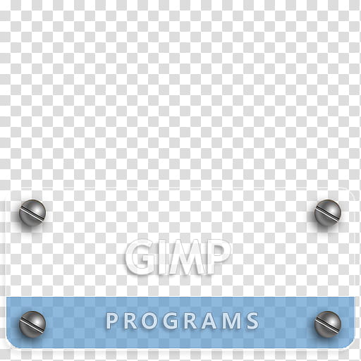 PLATE dock icons, GIMP, rectangular clear Gimp programs advertisement transparent background PNG clipart