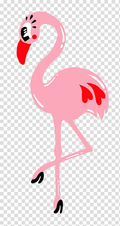 pink flamingo illustration transparent background PNG clipart