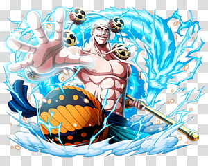 Enel God of Skypiea, man holding weapon transparent background PNG ...