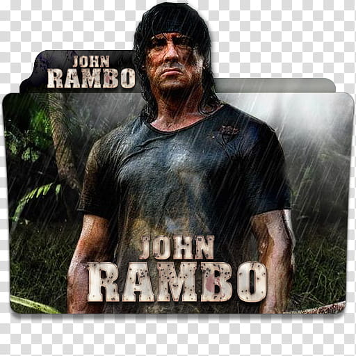 Rambo Collection Part  Folder Icon , John Rambo transparent background PNG clipart
